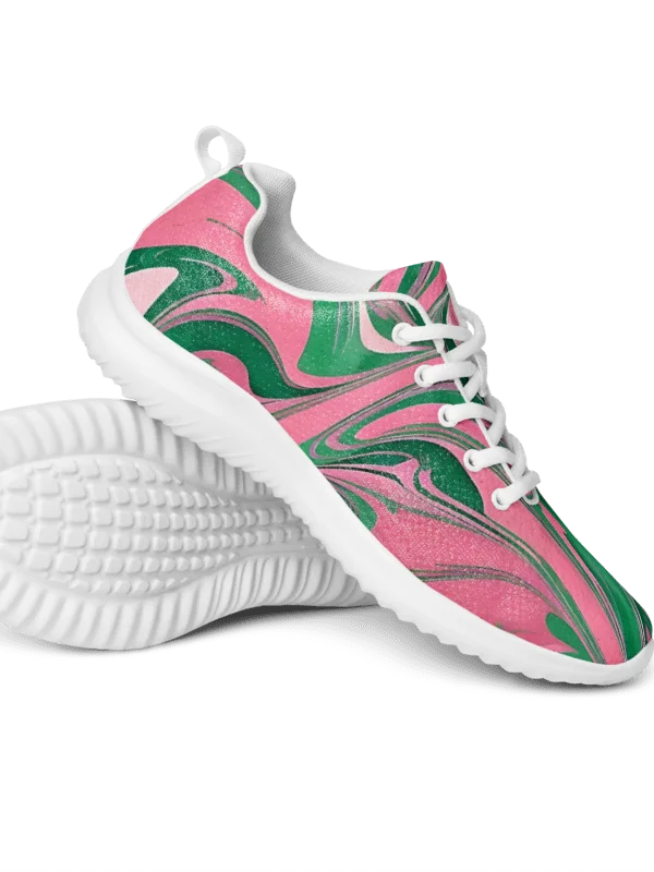 Women's Oh So Pretty Pink & Green Painted Athletic Kicks product image (6)