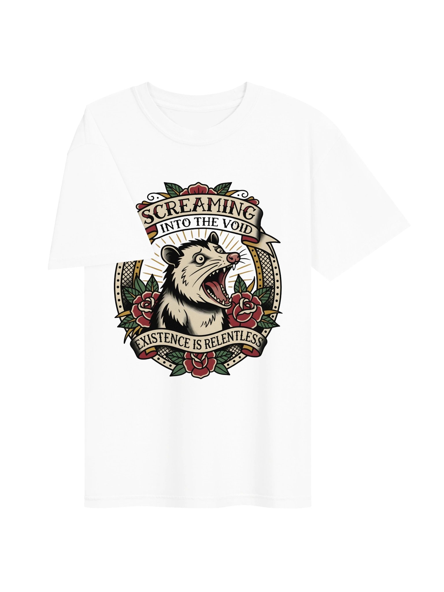 Screaming Into the Void Opossum Tee product image (3)
