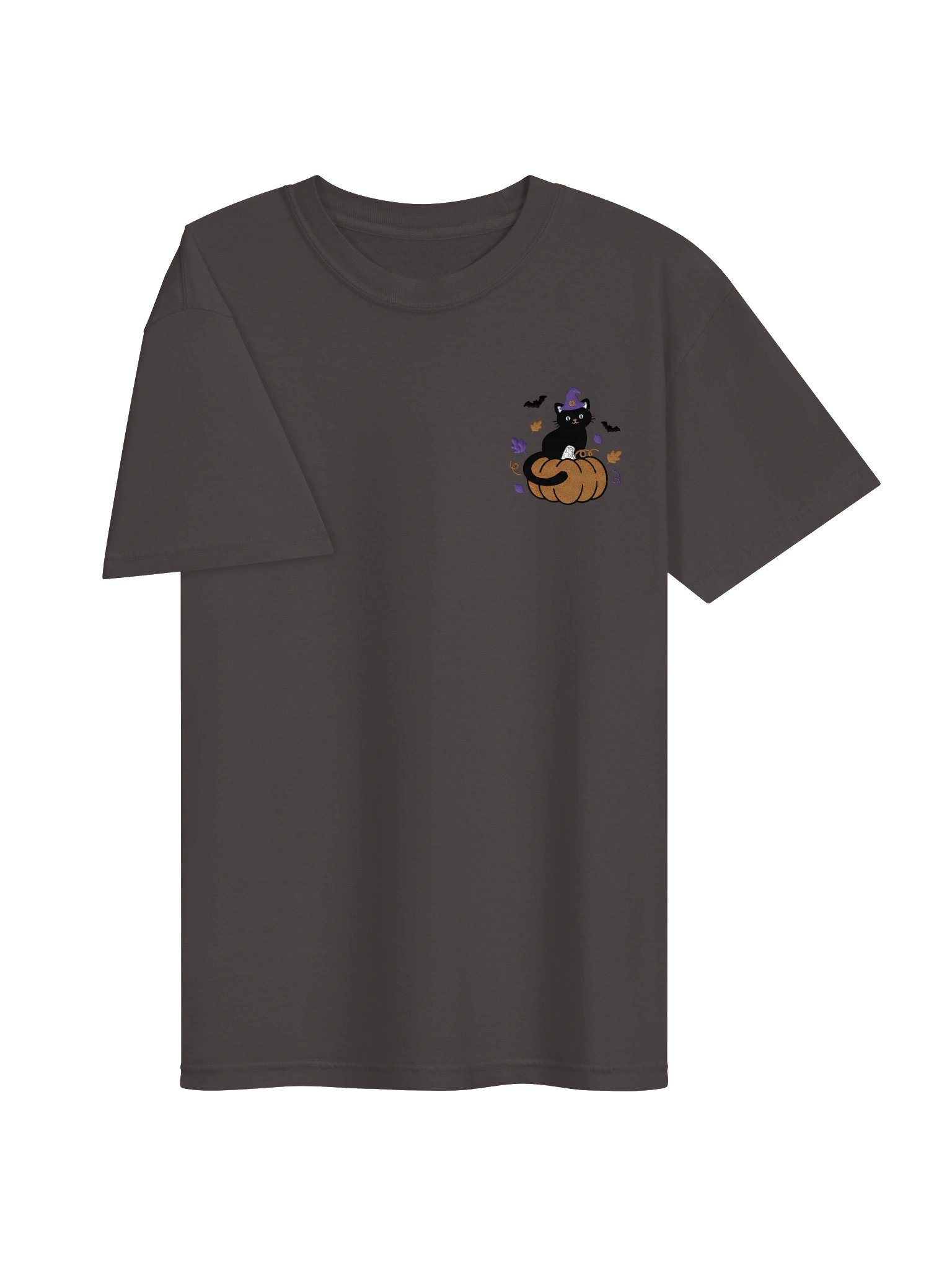 MINAY Originals | Embroidered Black Cat on Pumpkin Heavyweight Tee product image (26)