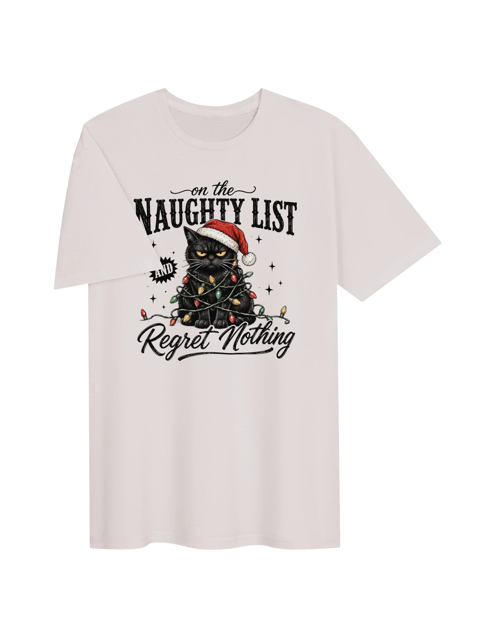 On the Naughty List & Regret Nothing T-Shirt product image (3)