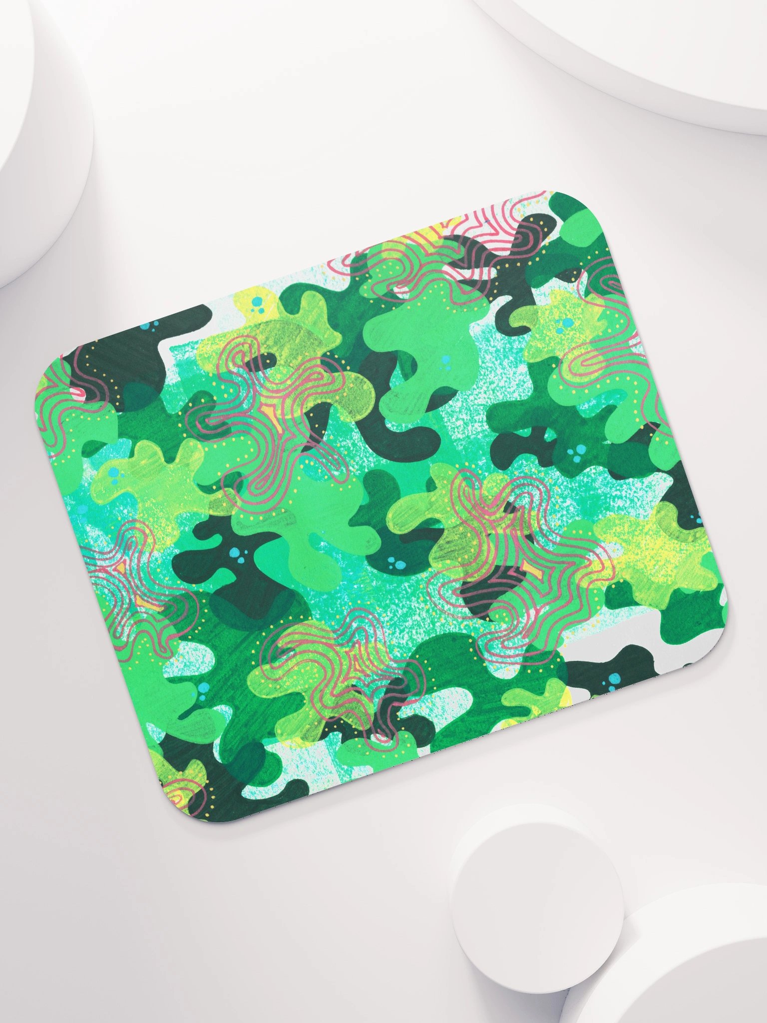 Green Smoothie Blobs Classic Mouse Pad product image (7)
