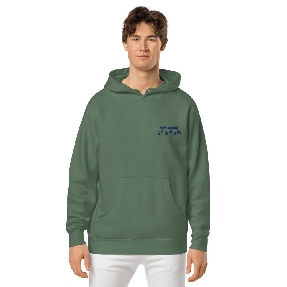 *not* mentally linear (L.C. lake design) embroidered pigment hoodie product image (13)