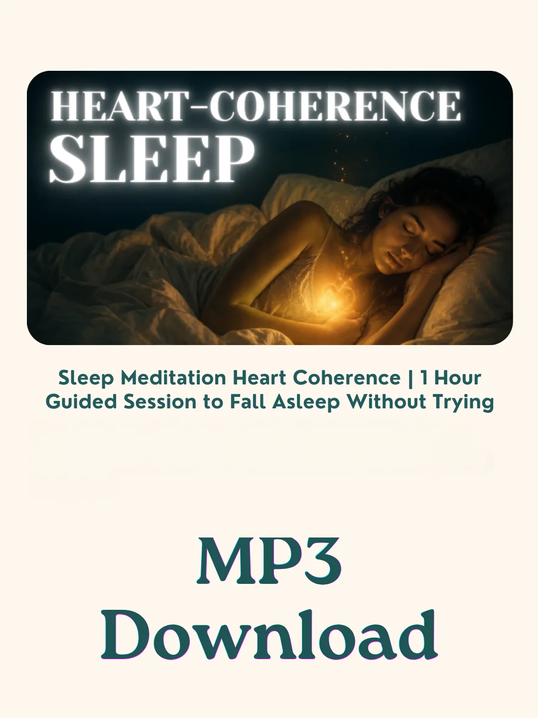 Sleep Meditation Heart Coherence | 1 Hour Guided Session to Fall Asleep Without Trying product image (1)