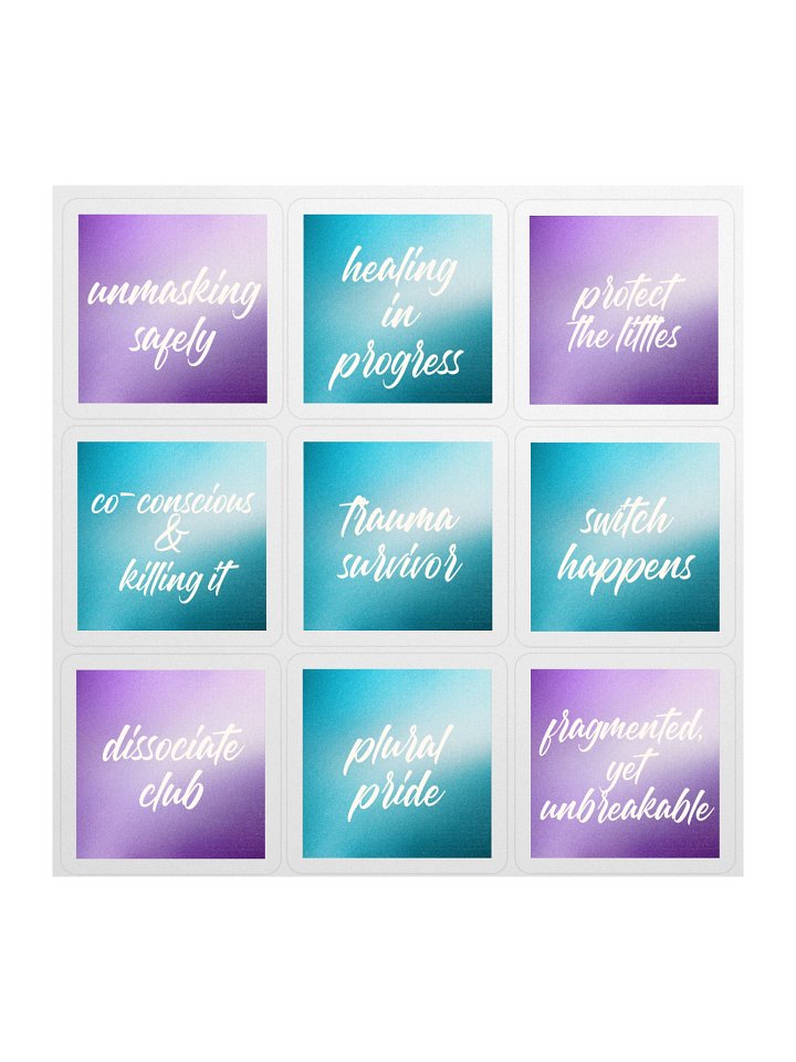 Unmasking Boldly: The Plural Pride Sticker Series 1 product image (1)