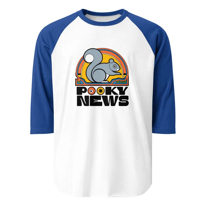 Rocky News Stylized Squirrel Raglan Tee product image (1)