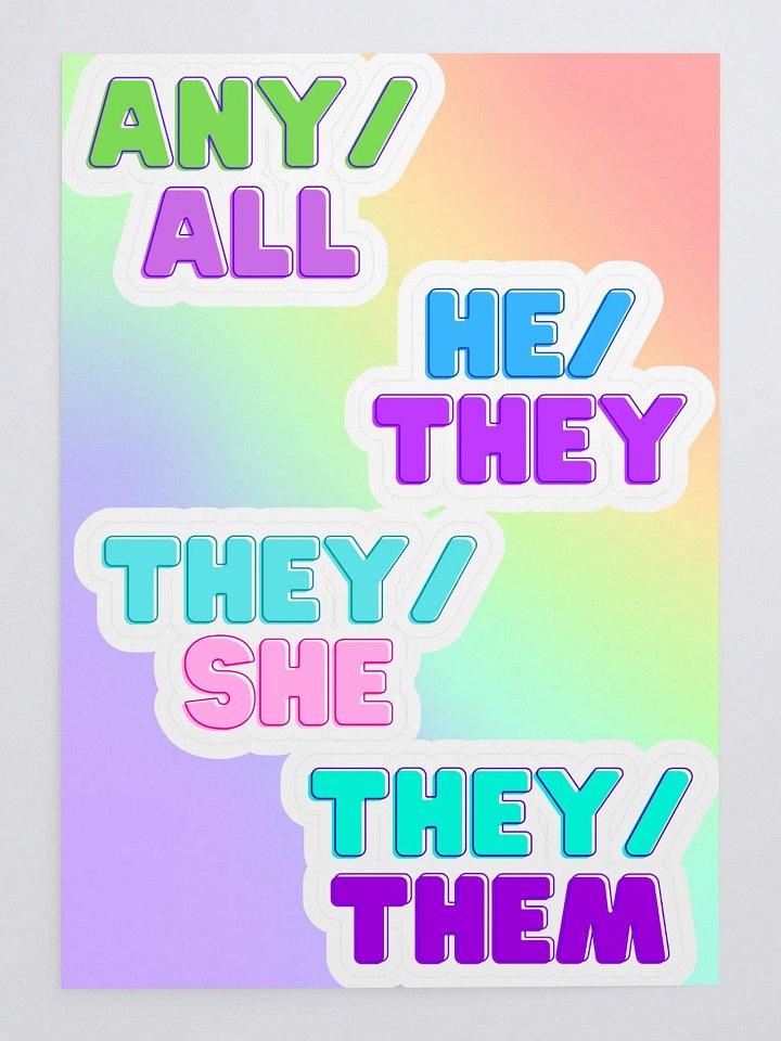 pronoun sticker sheet! product image (1)