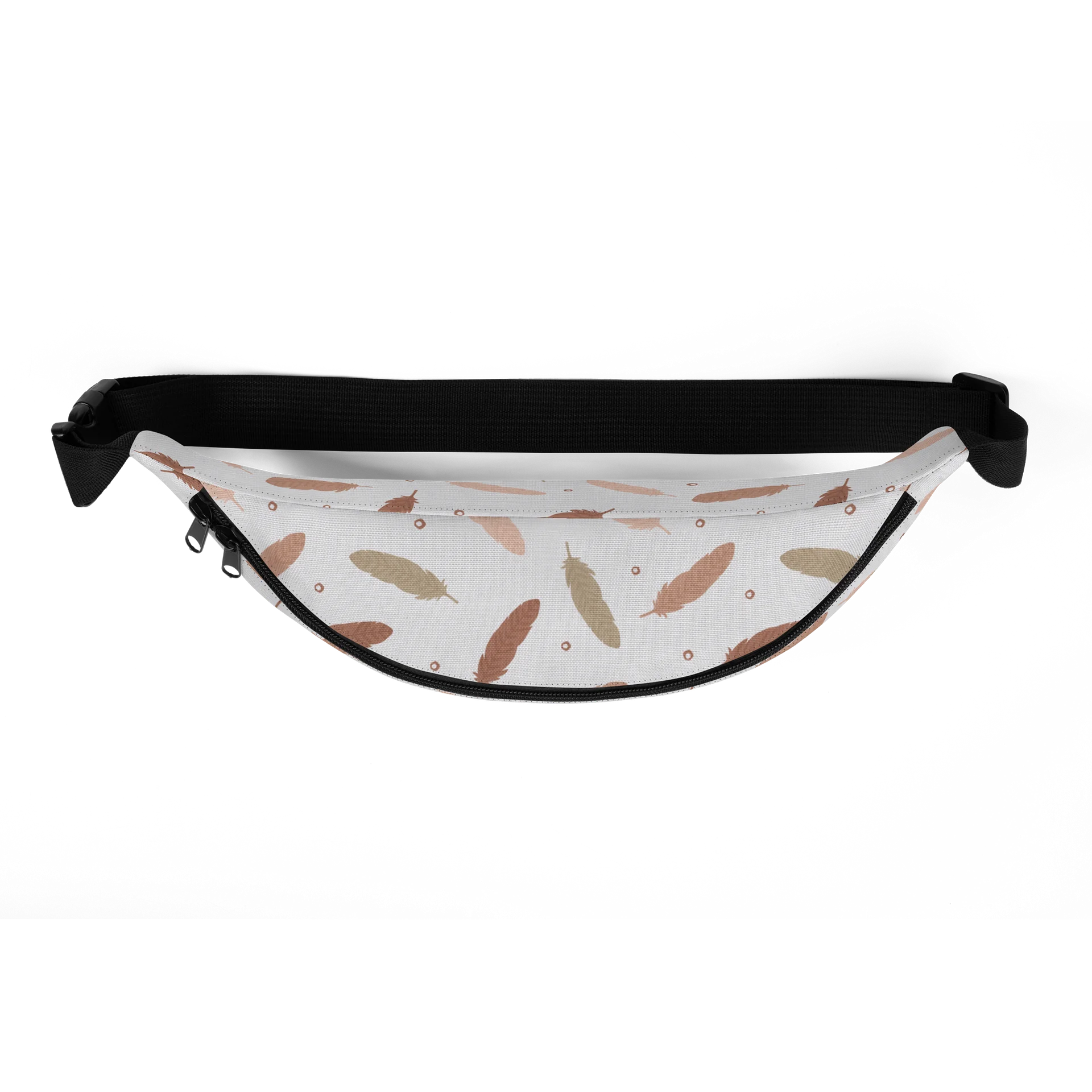 Mocha Mousse Feathers Fanny Pack product image (5)