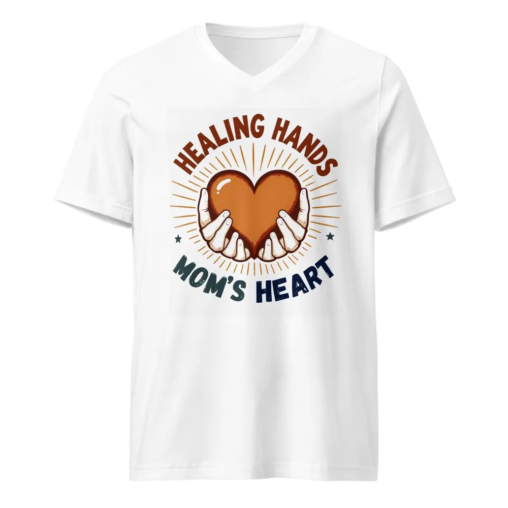 Healing Hands Mom's Heart V-Neck Tee product image (1)