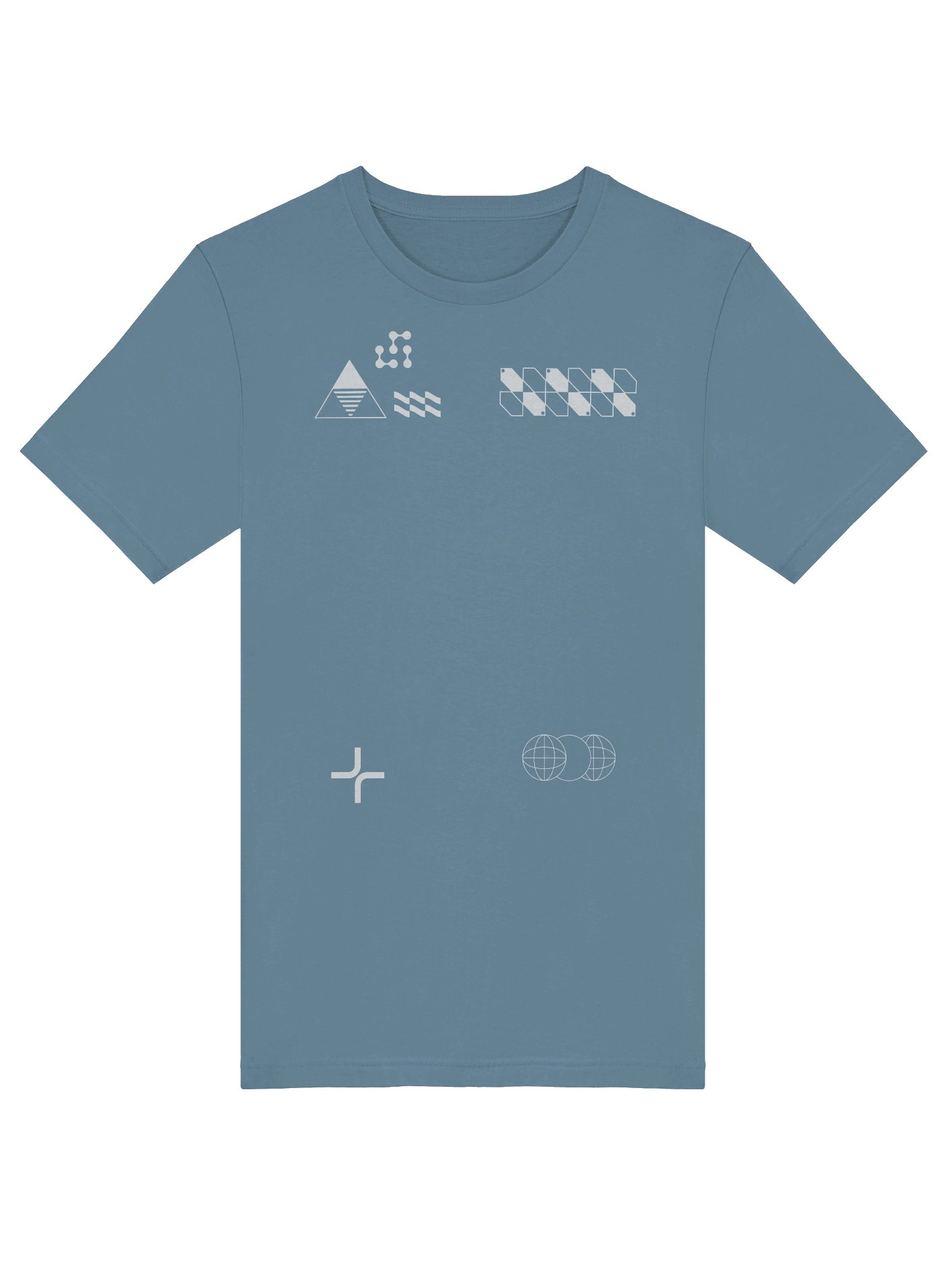 Black and White Geometric T-Shirt - Abstract Minimalist Graphic Tee product image (4)