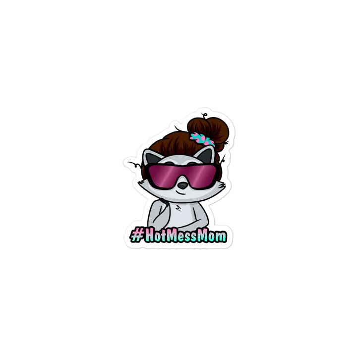 Brunette Hot Mess Mom Magnet product image (1)
