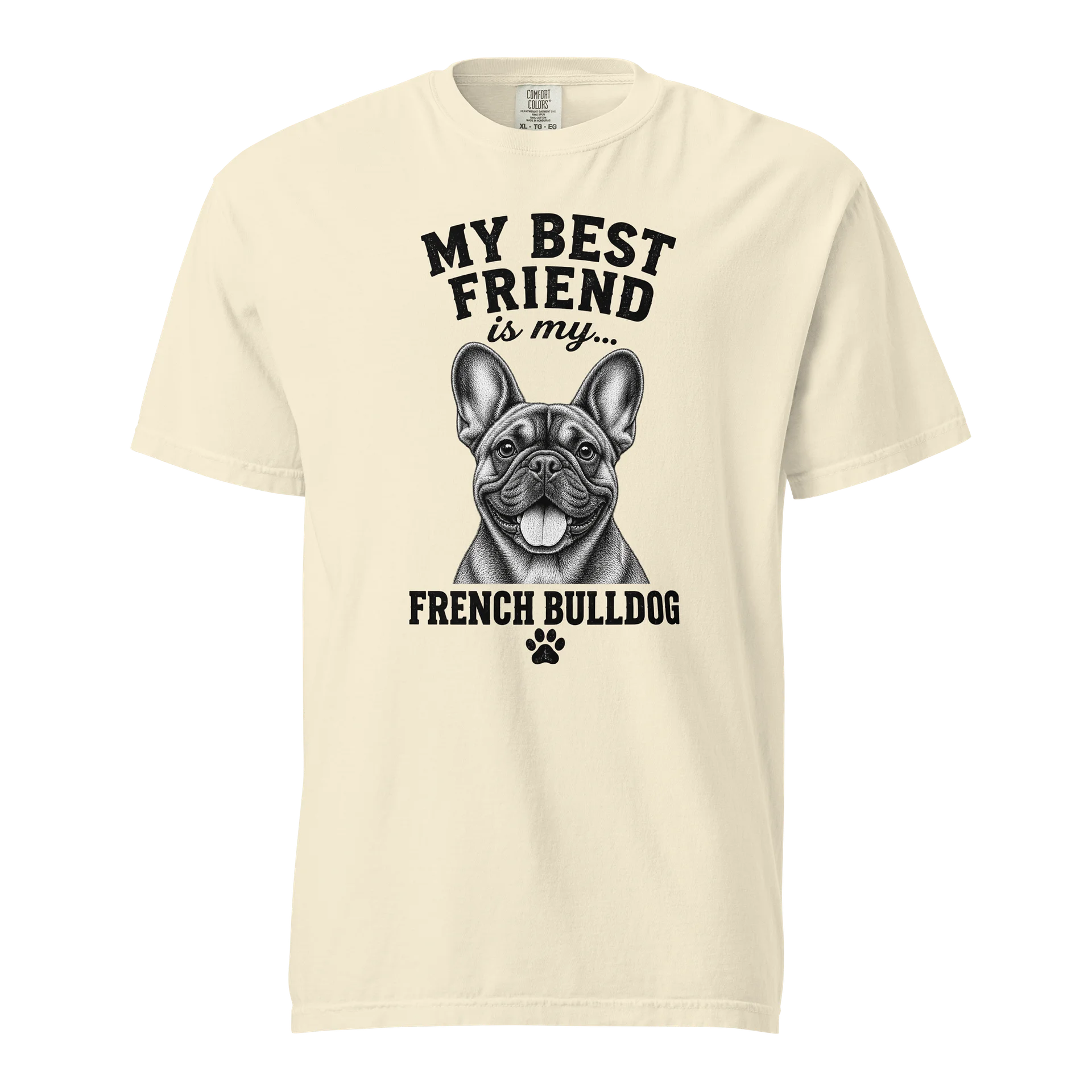 Frenchie Tongue-Out Graphic Tee product image (1)