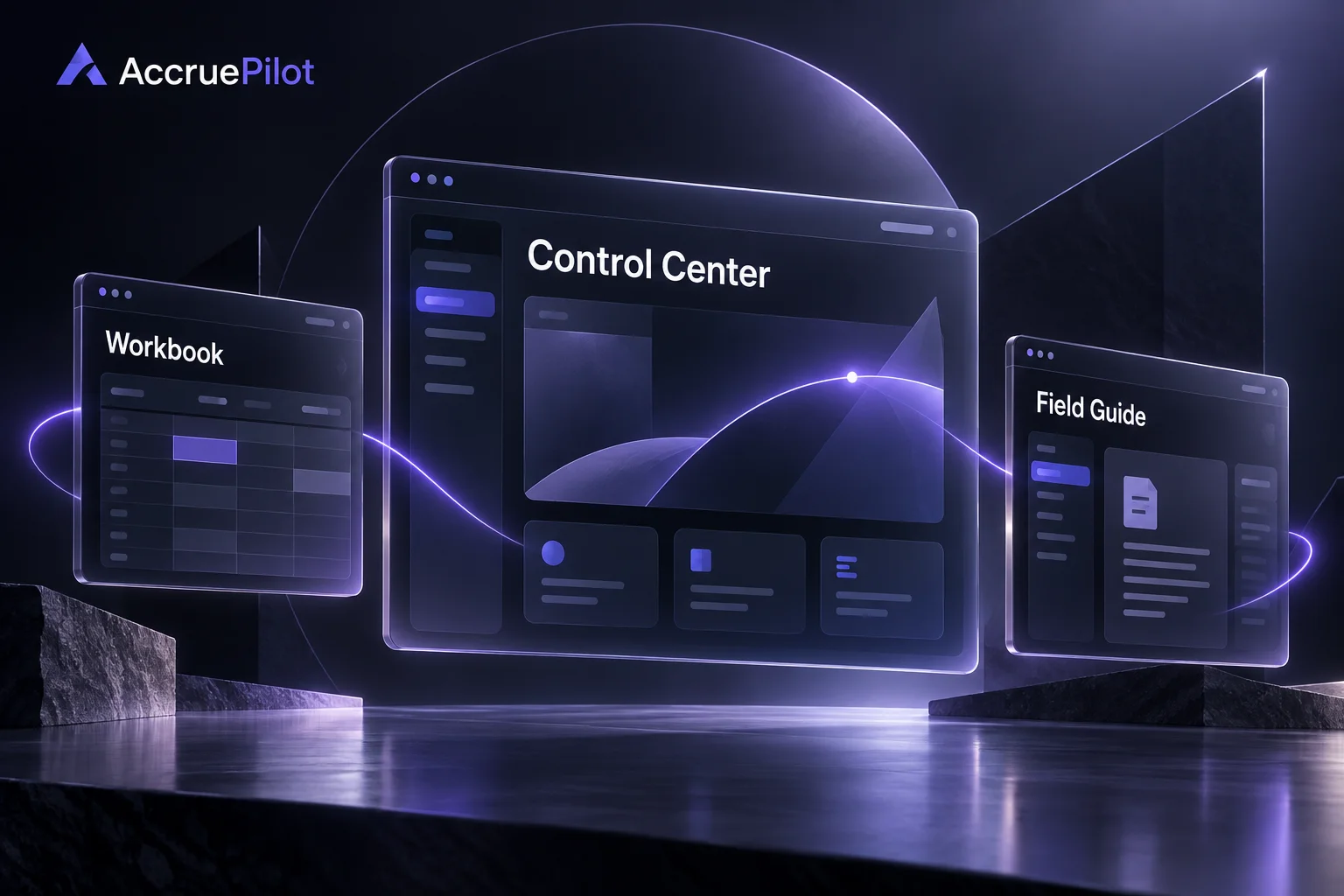 AccruePilot toolkit concept: Control Center, workbook and field guide
