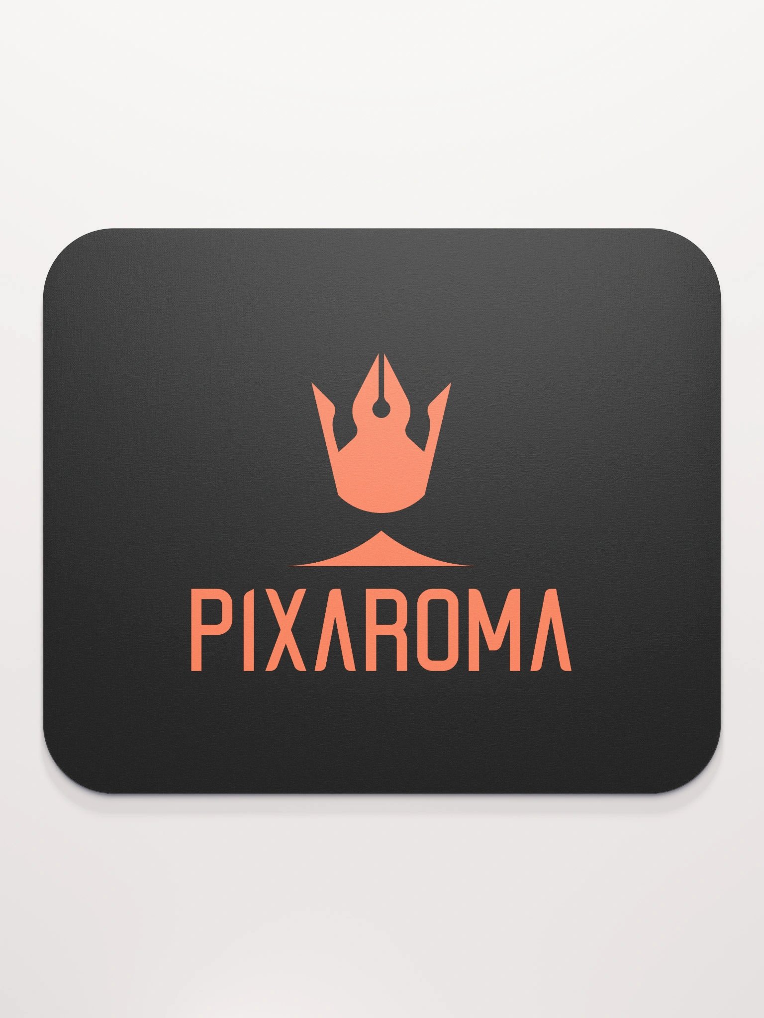 Pixaroma Orange Logo Mouse Pad (Black Edition) product image (2)