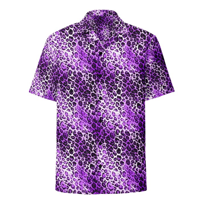 Purple Leopard Hawaiian Shirt product image (1)