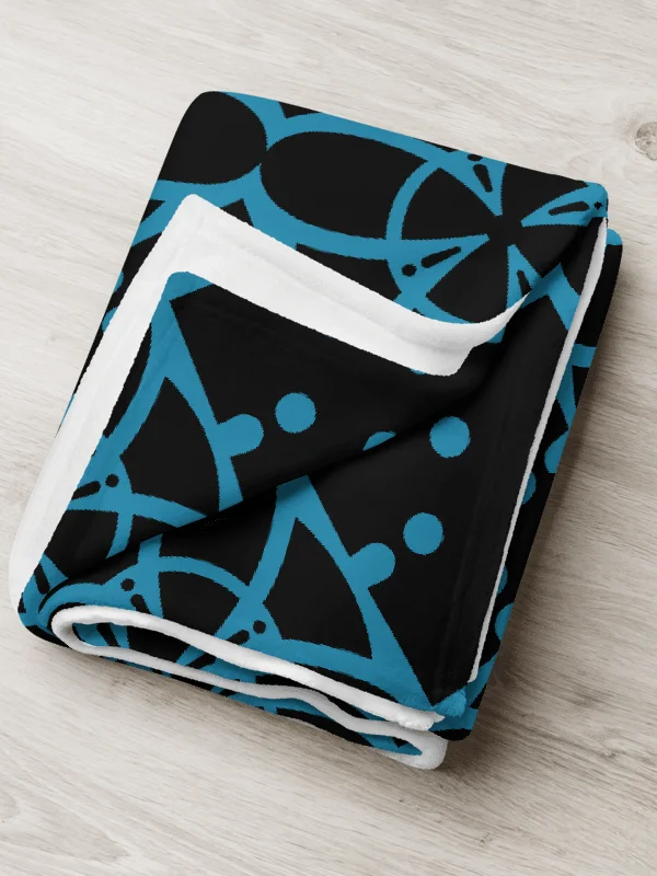 Turquoise Ethereal Echoes Throw Blanket product image (9)