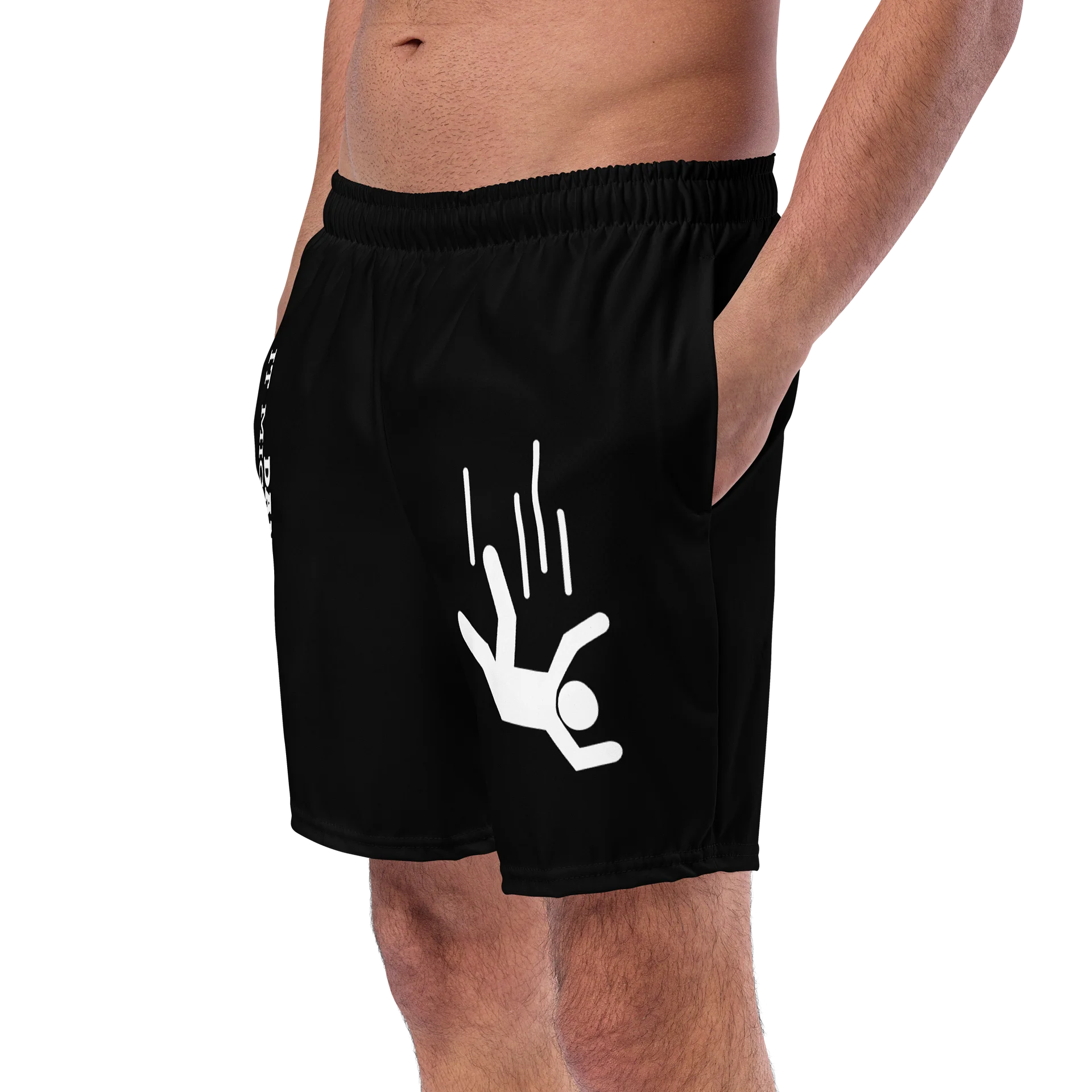 DANGER! - Black/White Swim Trunks product image (2)