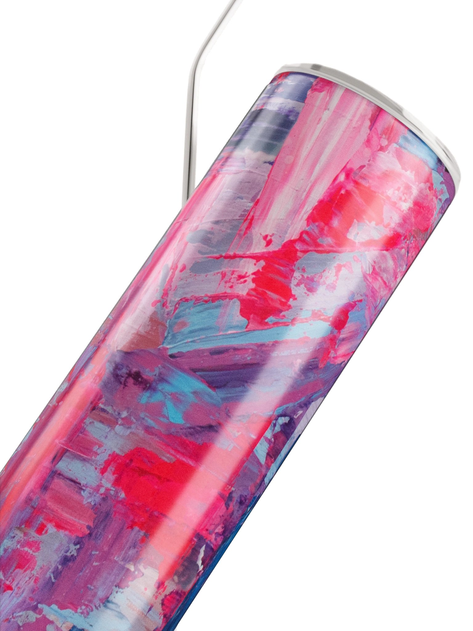 "Prickle-Me-Pink" Stainless-Steel Tumbler w/ Straw product image (4)