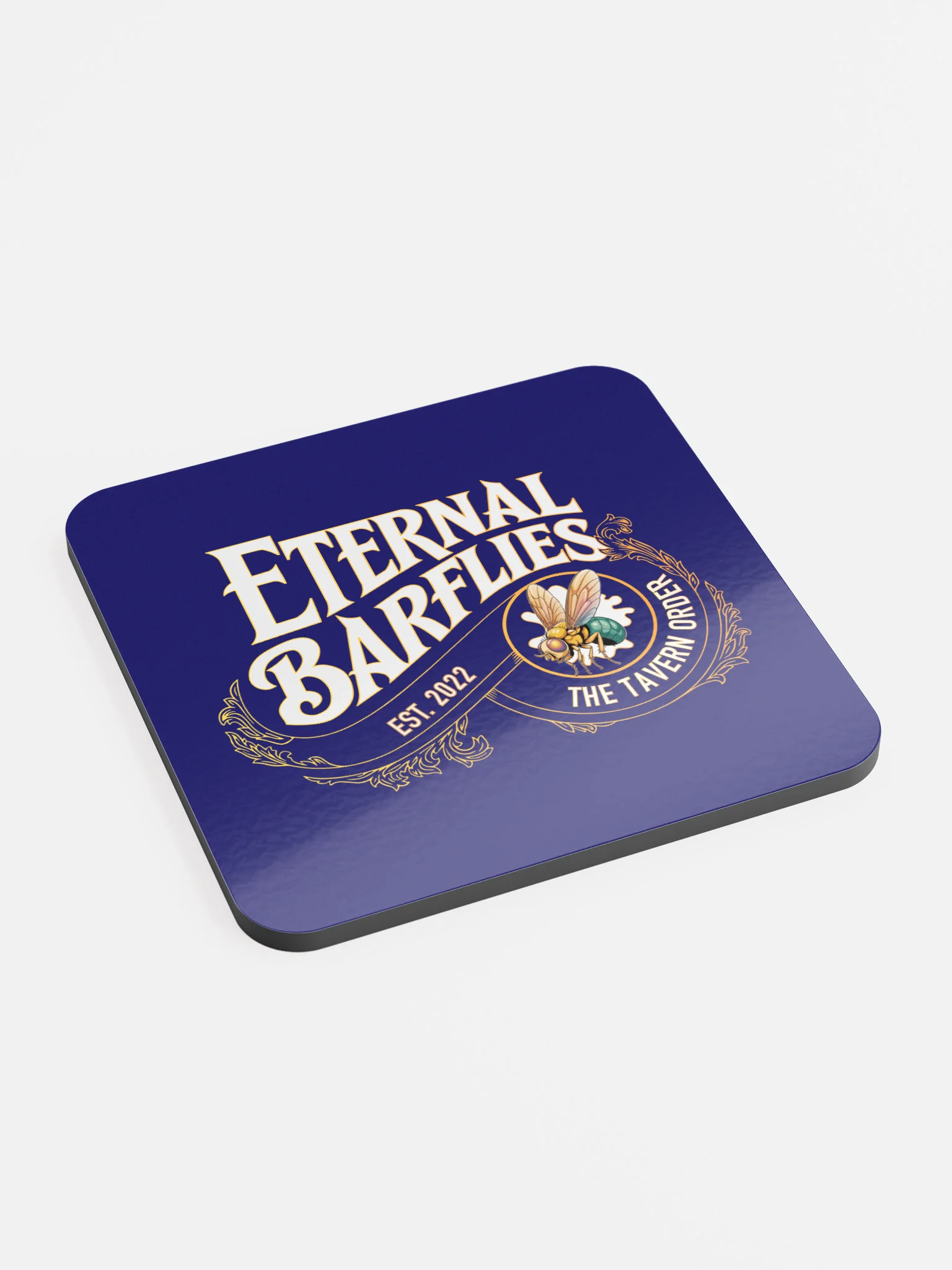 Eternal Barflies Tavern Glossy Cork Coaster product image (2)