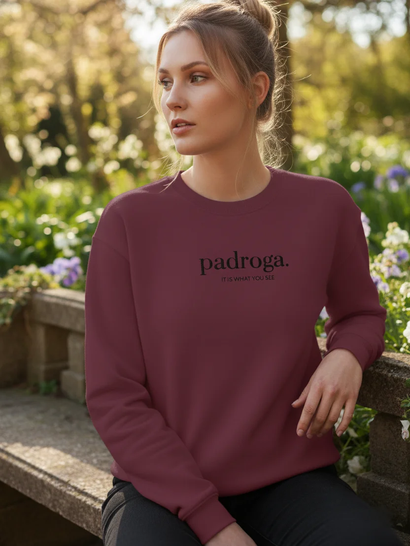 padroga. essentials maroon embroidered logo product image (8)