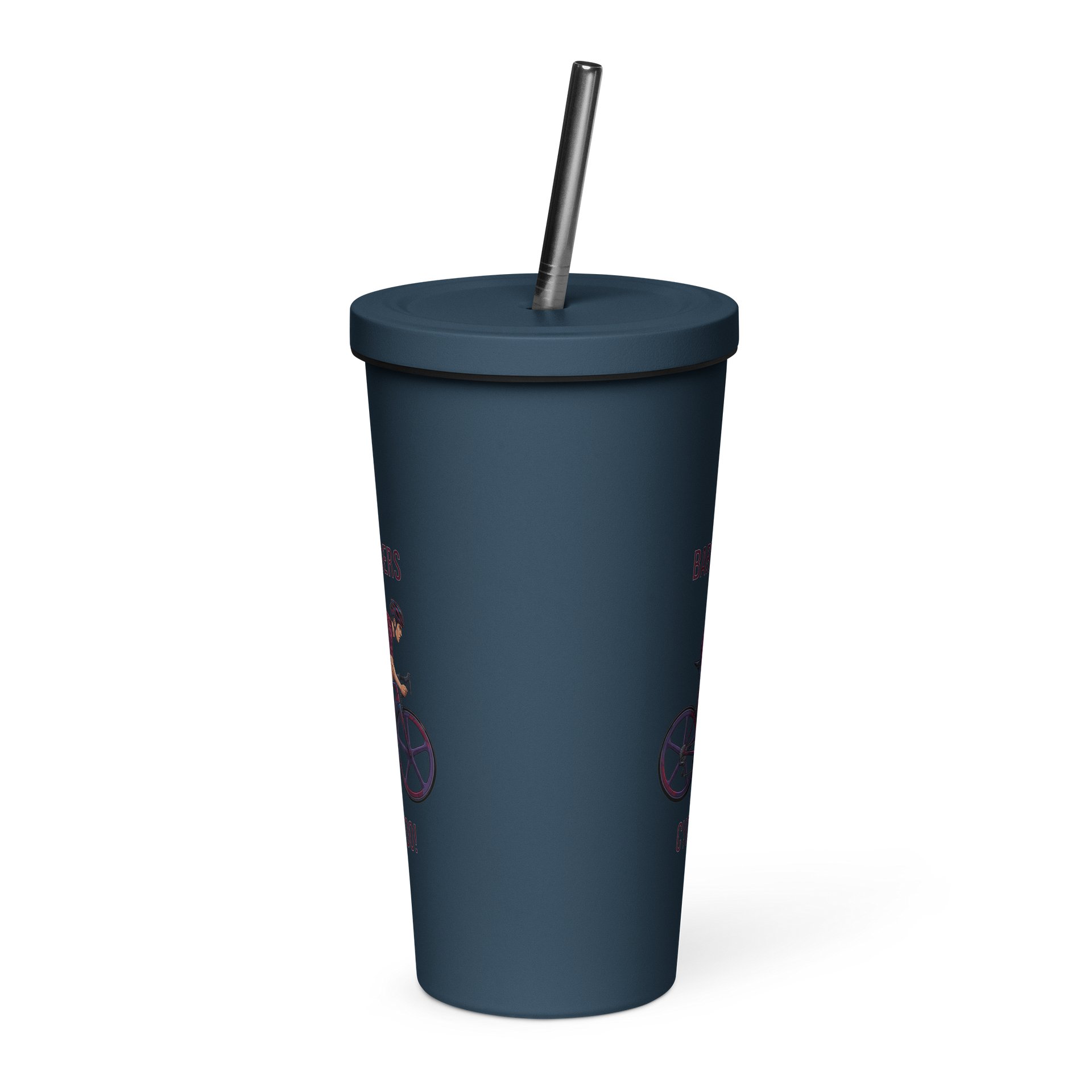 Bartender Athlete Tumbler with Straw | Mens Cycling Edition product image (10)