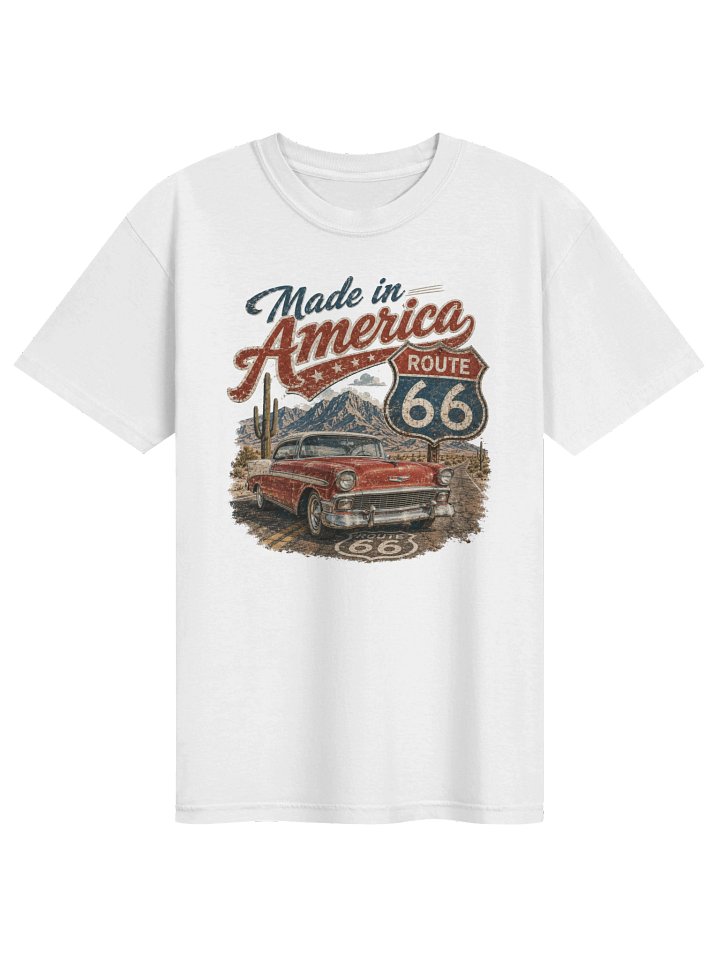 Route 66 T-Shirt | Made in America Vintage Road Trip Americana Graphic Tee product image (2)