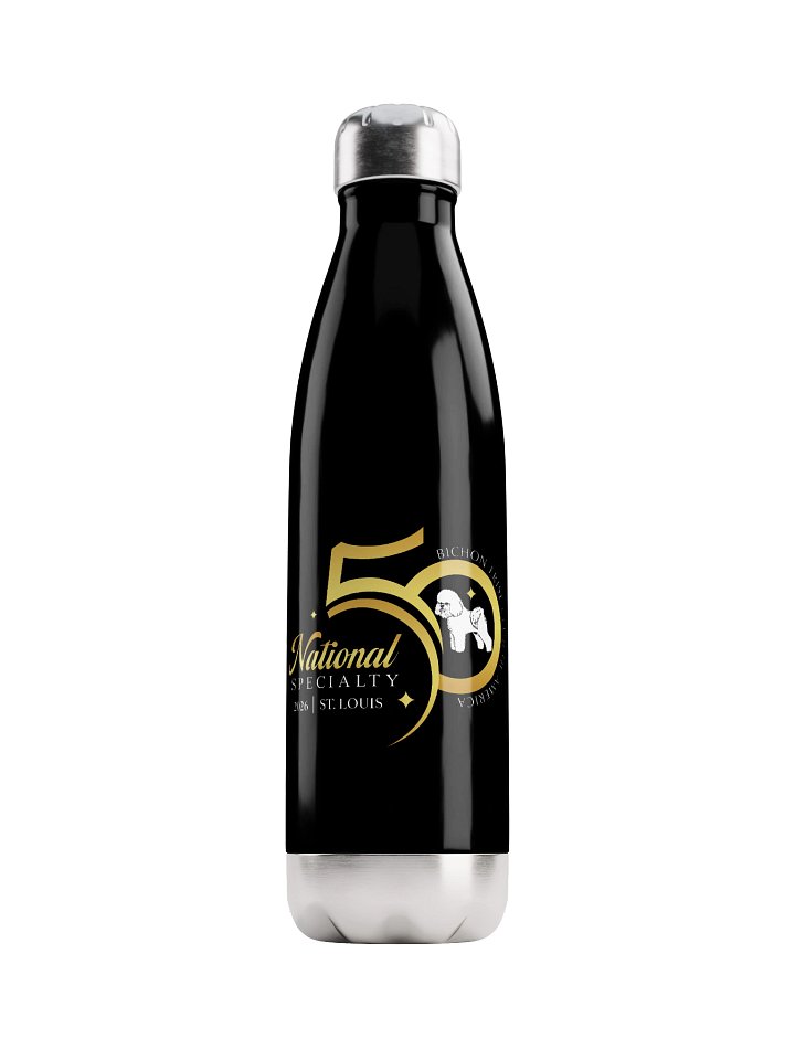 50th National Specialty Stainless Steel Bottle (small logo black) product image (1)