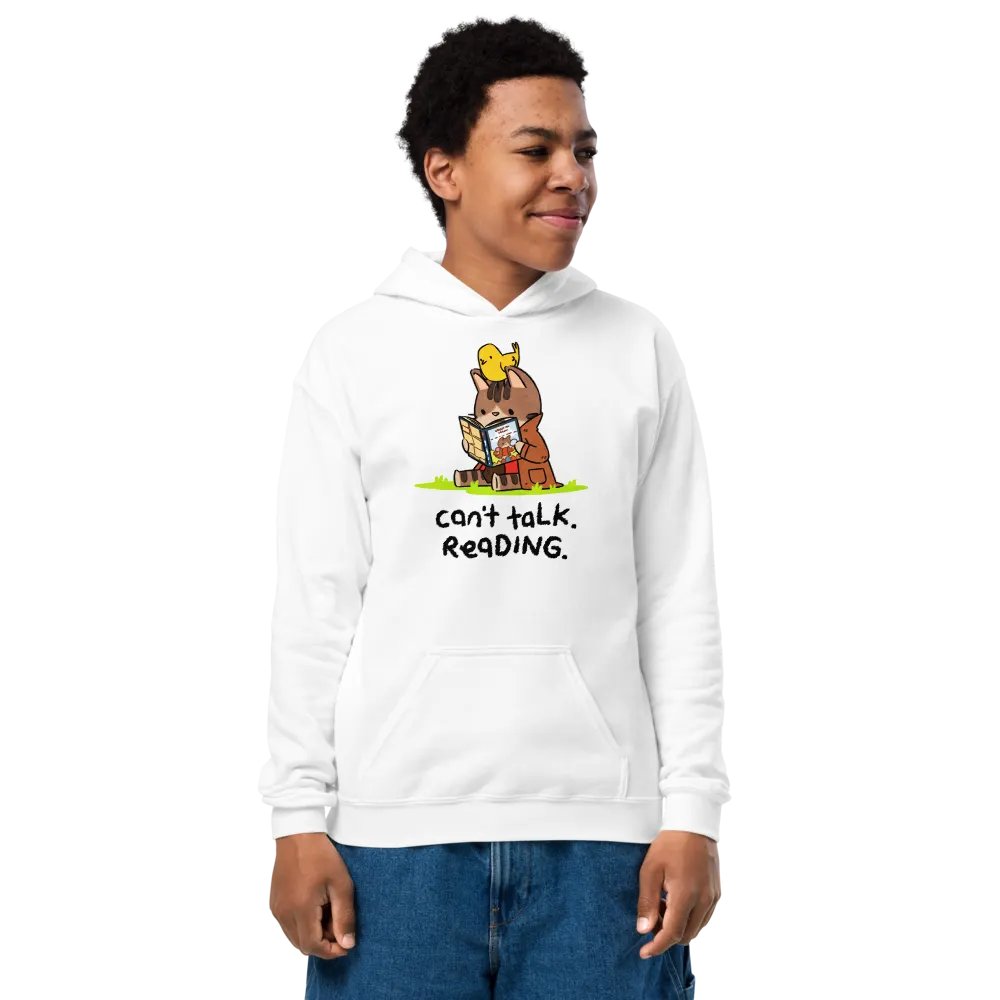 reading hoodie (kids) product image (2)