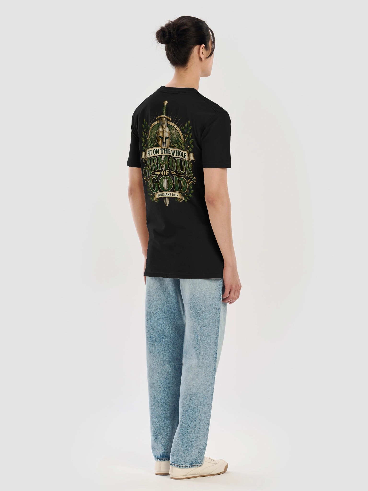 Men's Put On the Whole Armour of God – Ephesians 6:11 Men's Christian T-Shirt product image (4)