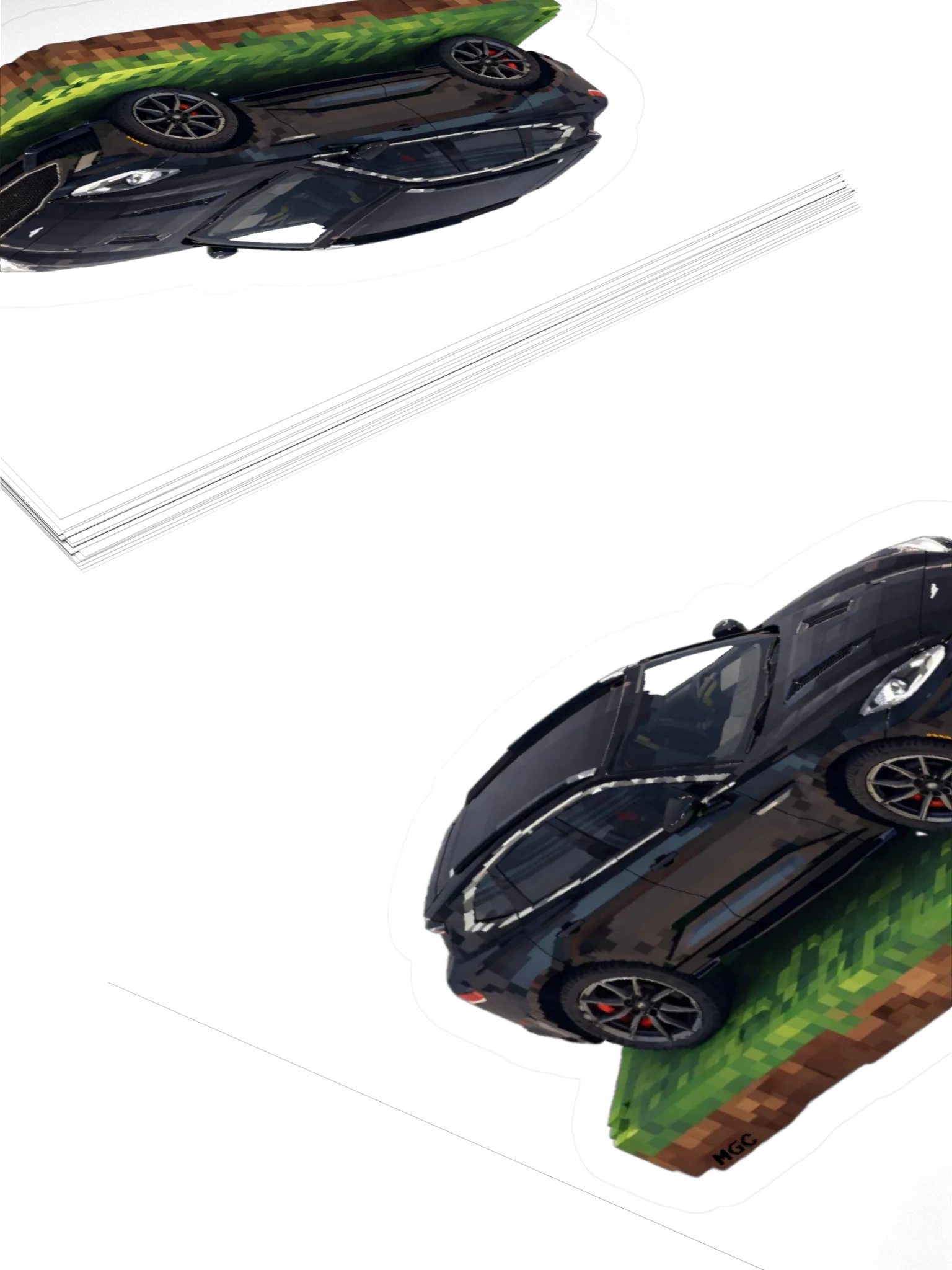 Black Aston Martin DBX Sticker (Pixel, Retro, Minecraft) product image (11)