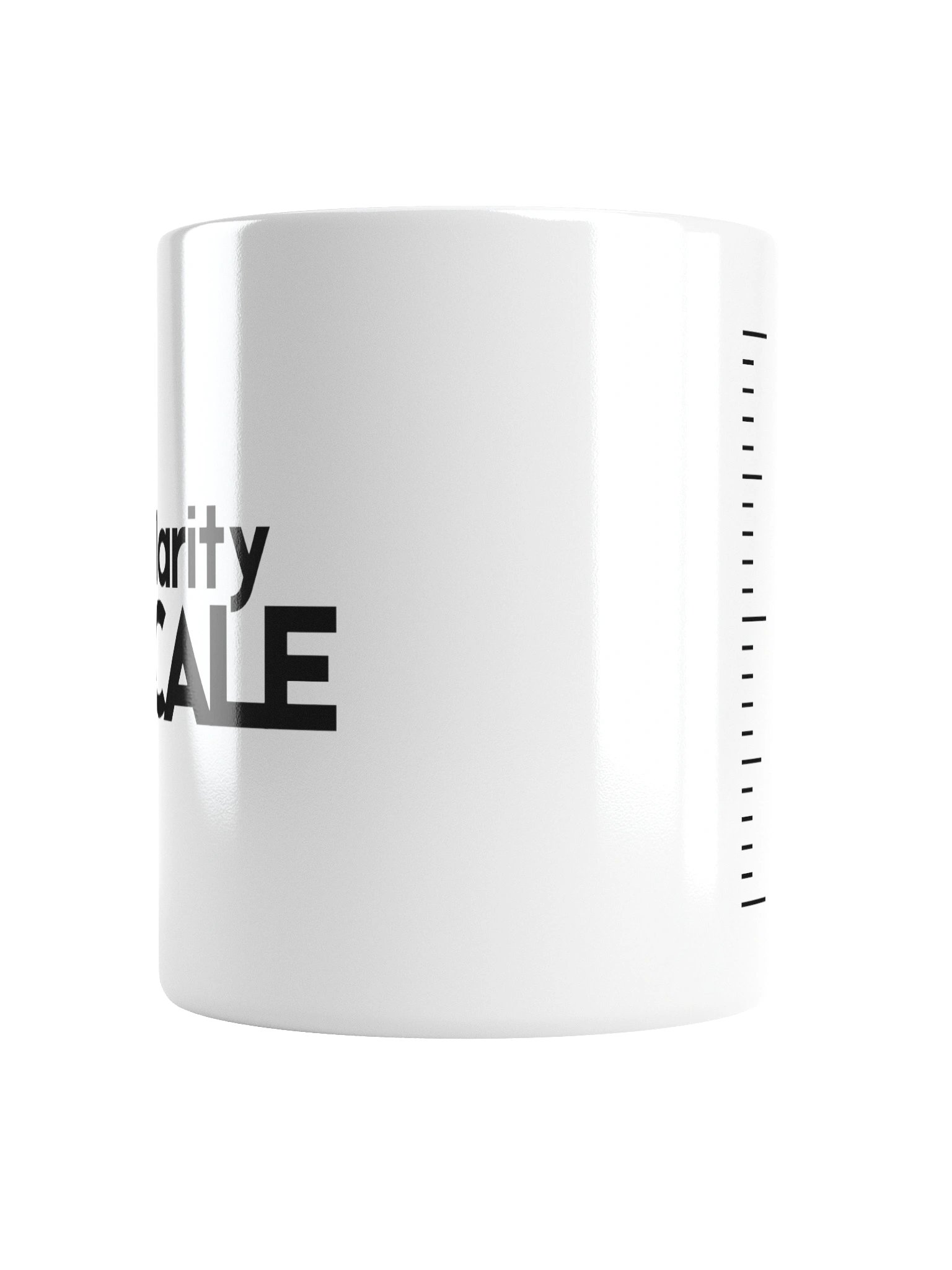 Clarity Scale Mug - Minimalist Shared Living Humour - Coffee / Morning Ritual Gift product image (2)