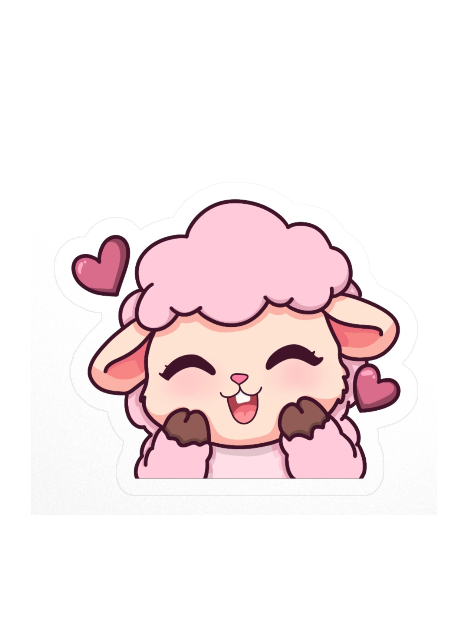 Heart Sheep sticker product image (1)