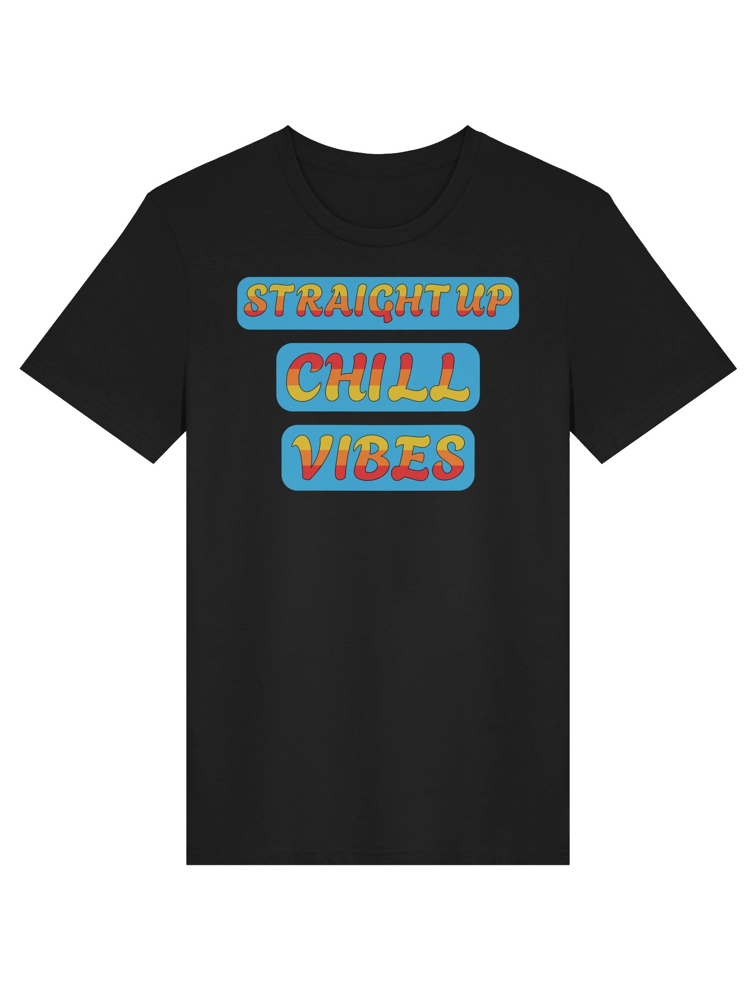 Straight Up Chill Vibes Unisex Organic Cotton Graphic T-shirt product image (4)