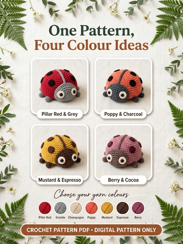 Amigurumi Ladybug Crochet Pattern PDF product image (3)