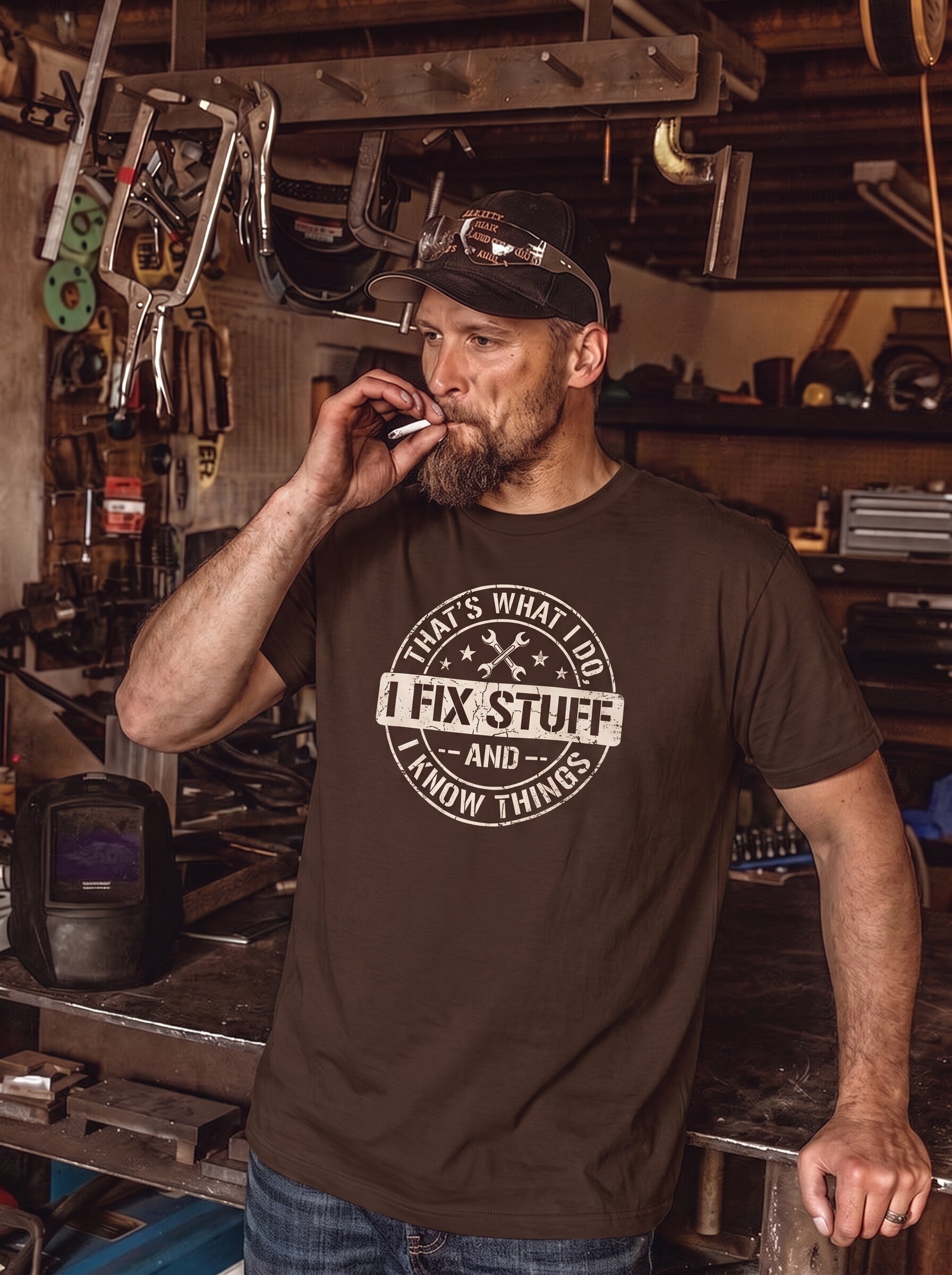 Grumpa Co shirt lifestyle photo