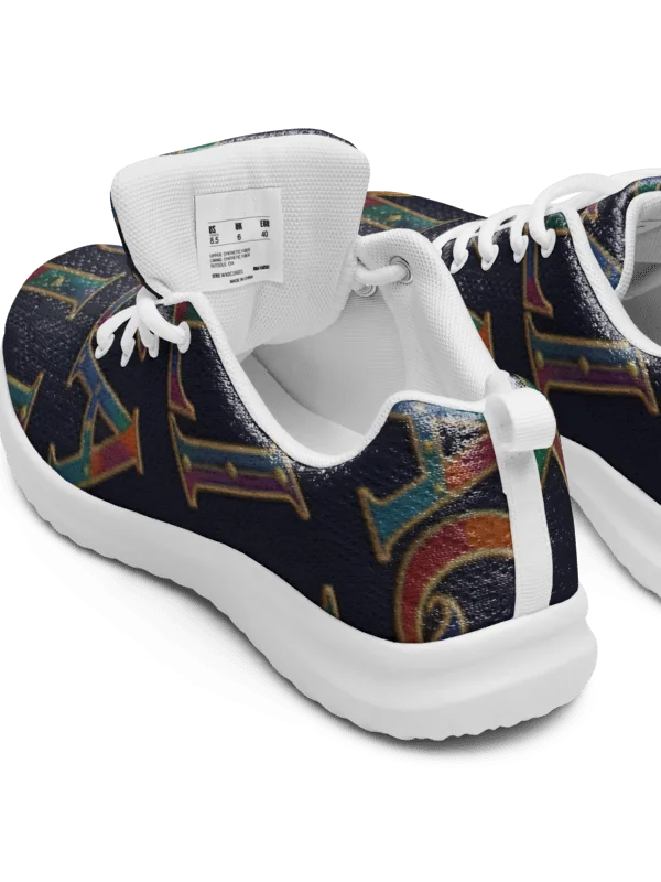 XZAQLI "Jeweled Script" Premium Men's Sneakers (Navy Blue) product image (7)