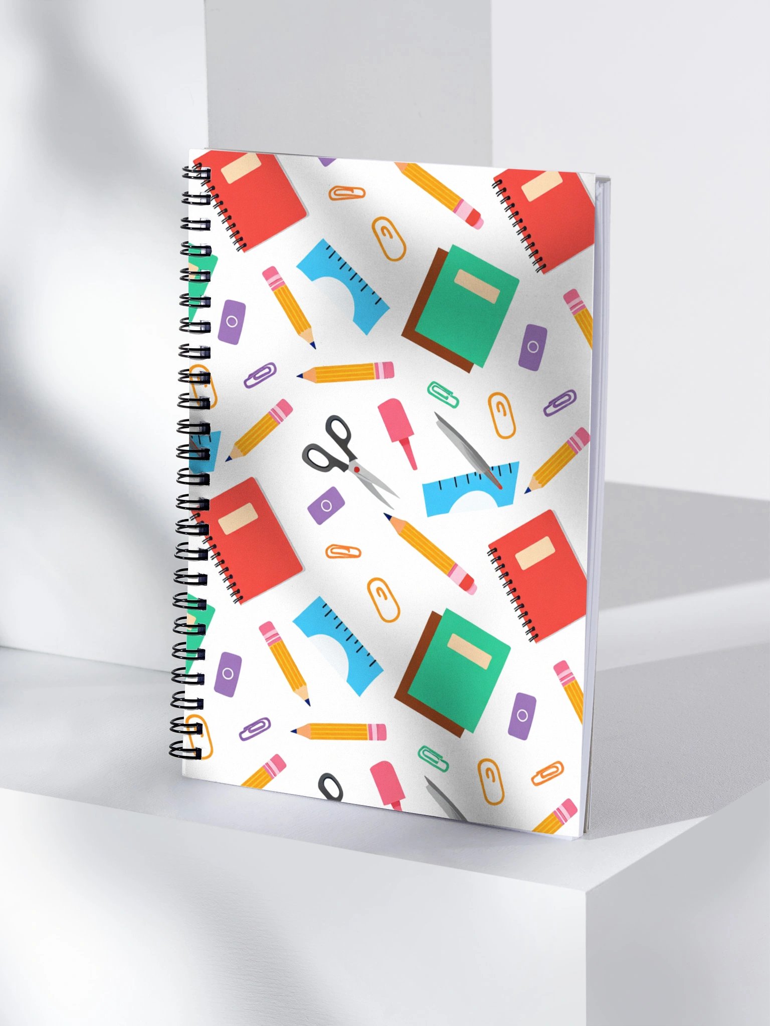 Vibrant School Supplies Spiral Notebook product image (4)