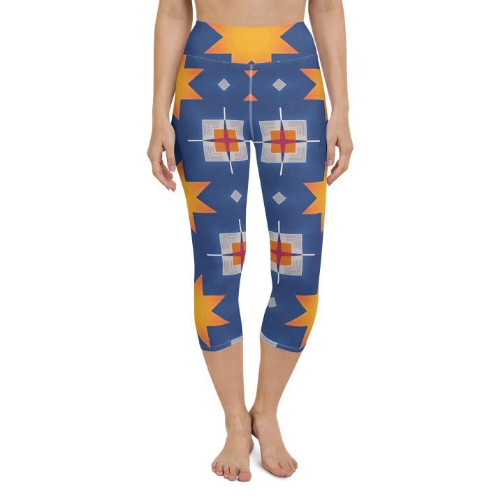 Geometric Glow Capri Leggings product image (1)