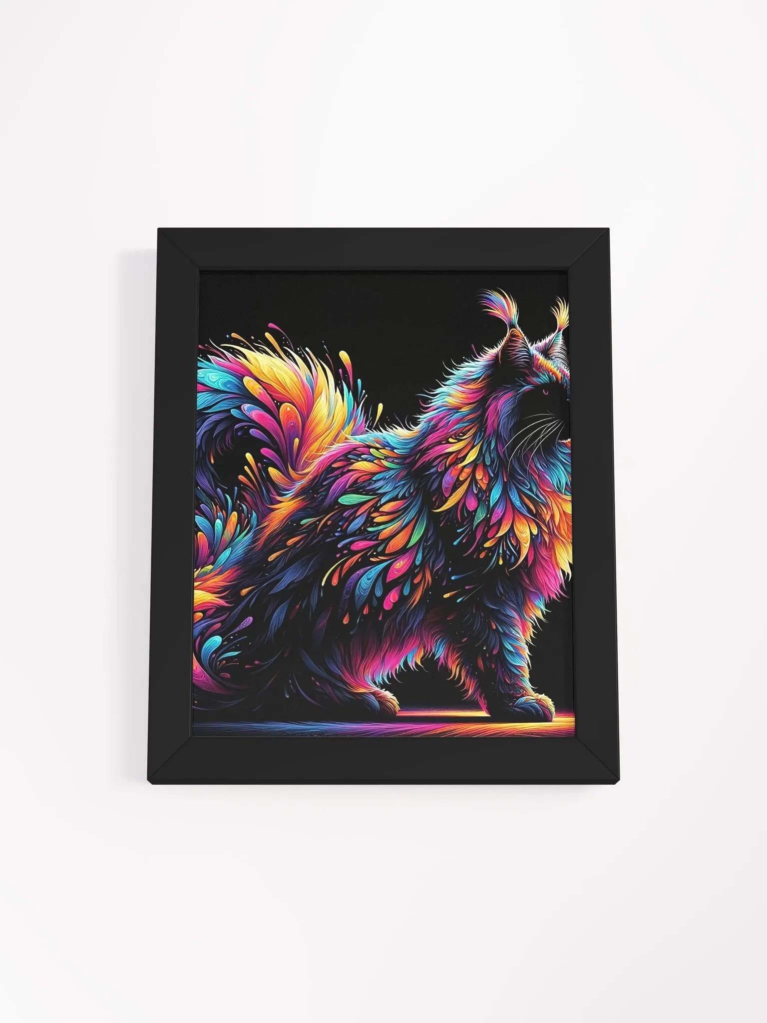 Framed High-Quality Matte Poster (in): Maine Coon 3 product image (1)