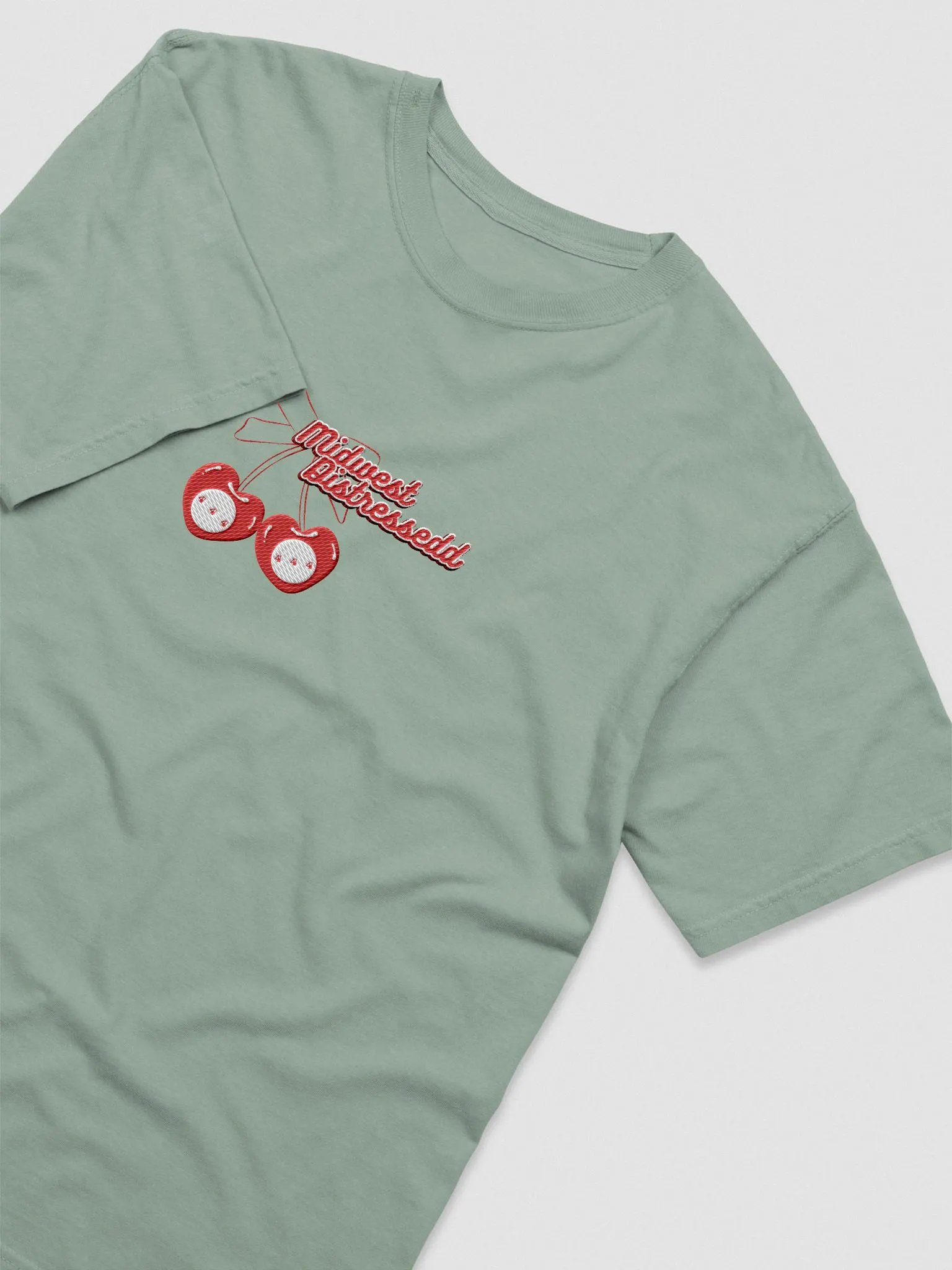 444 Cherries Embroidered T-Shirt product image (33)