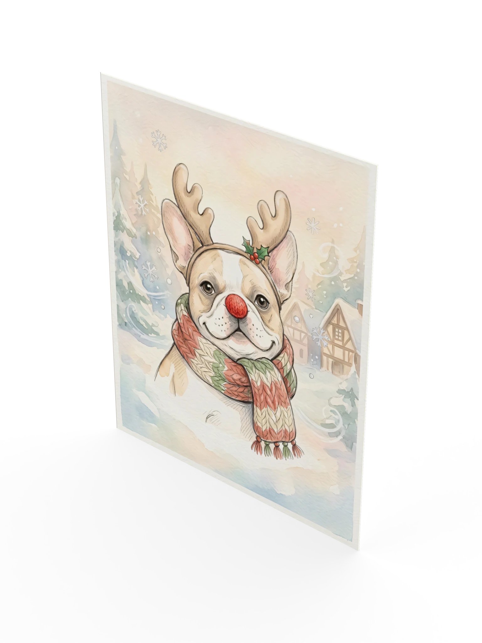 Reindeer Frenchie Poster product image (17)