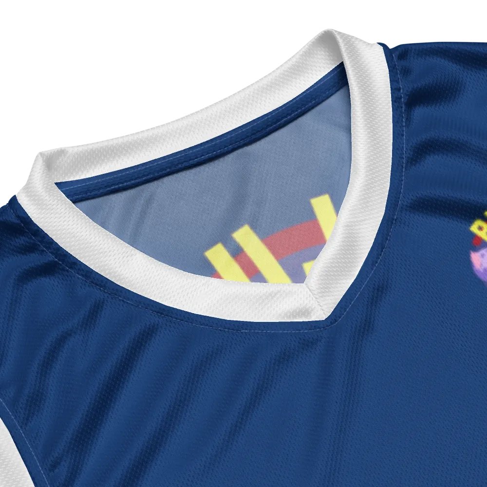 Blue Plus Ultra Basketball Jersey (Back) product image (6)