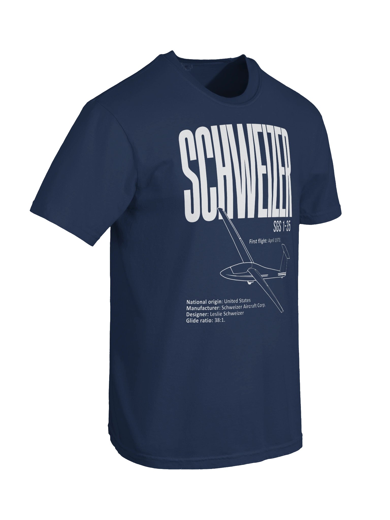 Schweizer SGS 1-35 Glider Pilot T-Shirt product image (64)