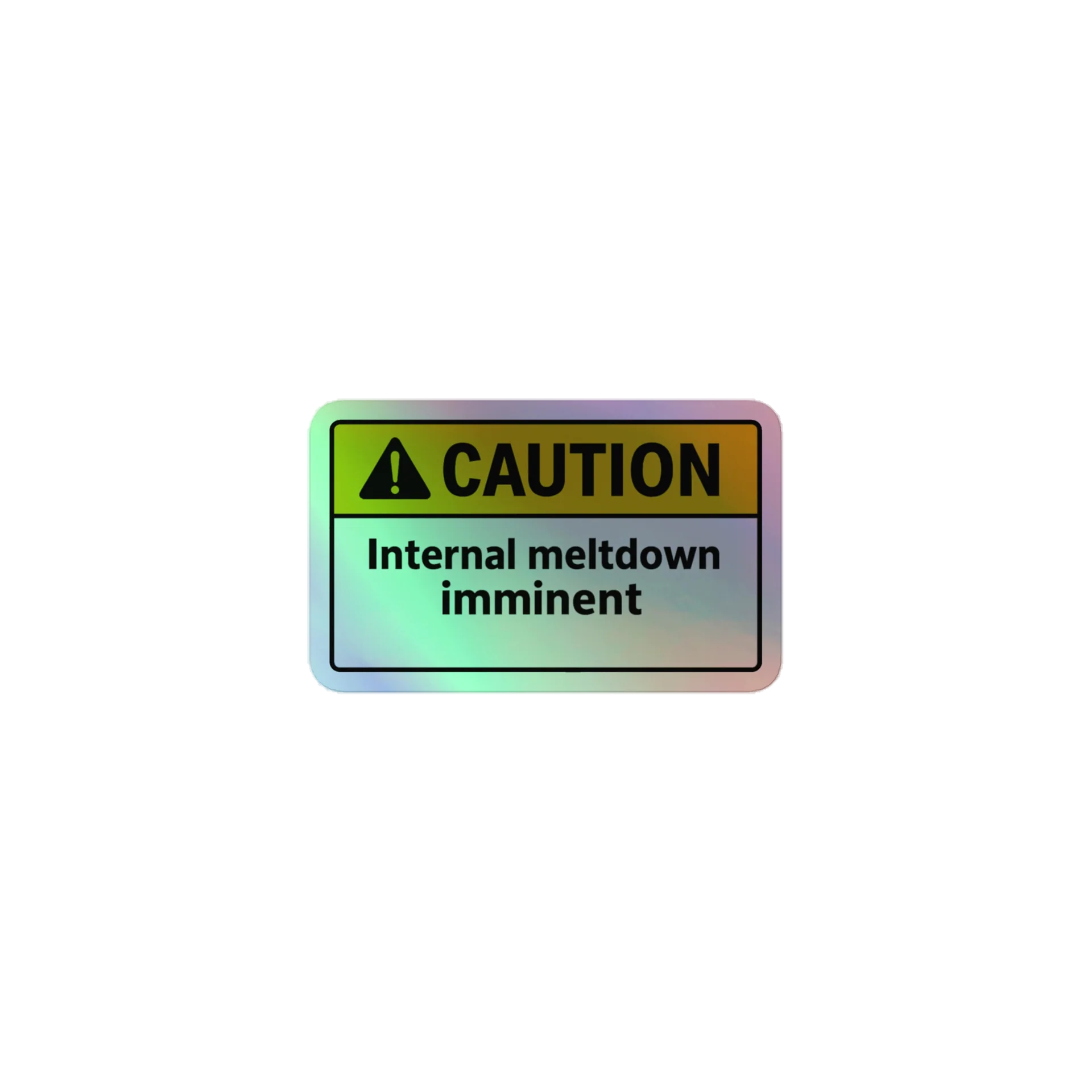 Internal Meltdown Holographic Sticker Set product image (1)