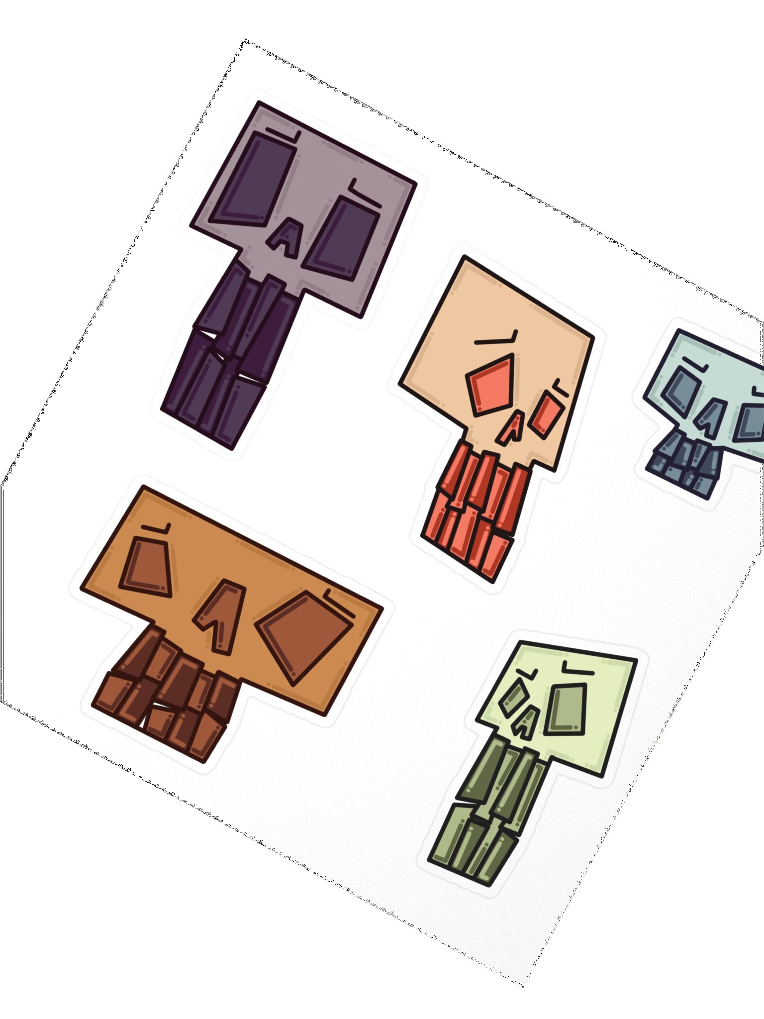 Cartoony Skull Sticker Sheet product image (2)