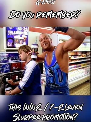 Now that the weather is starting to warm up a little, I'm in the mood for a slurpee/slushy! Always gotta go with blue raspberry 💙 Throwing it back to this 7-Eleven promotion with the WWE in 2002, where fans could pick up collectible cups featuring The Rock, The Hardy Boyz or - my pick - Rob Van Dam 💪🥤 #wwe #7eleven #throwback #commercial #wrestling 