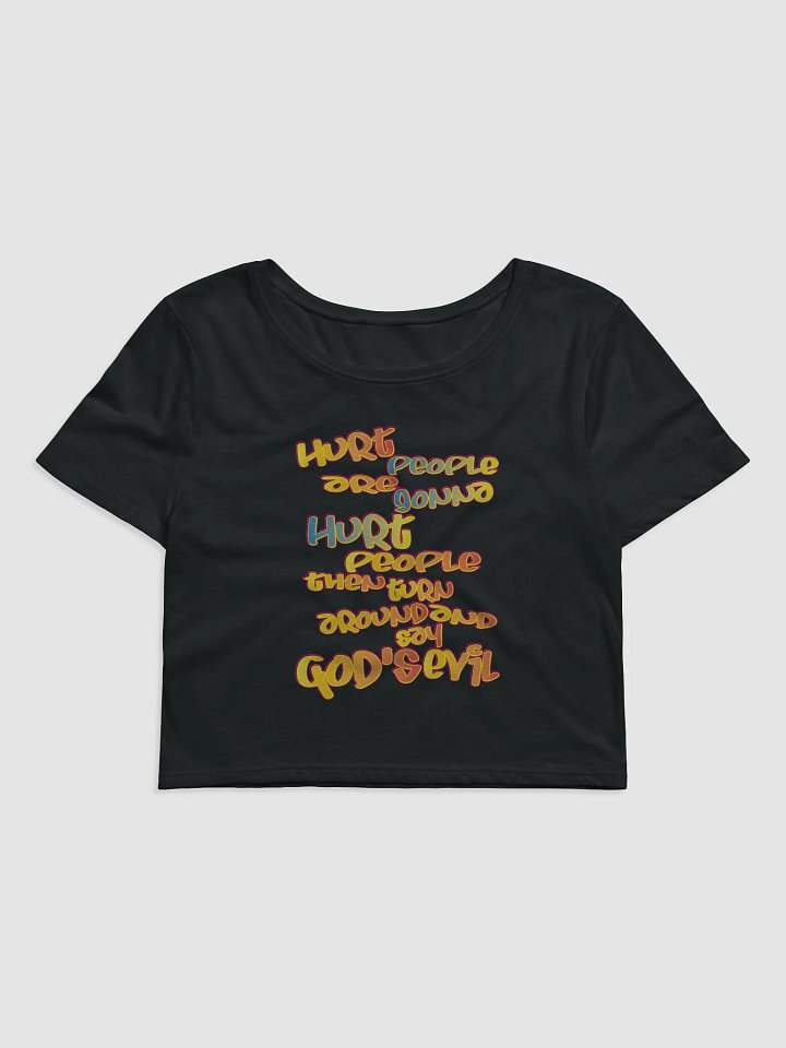Hurt People - Graffiti - Bella+Canvas Women's Crop Tee product image (2)