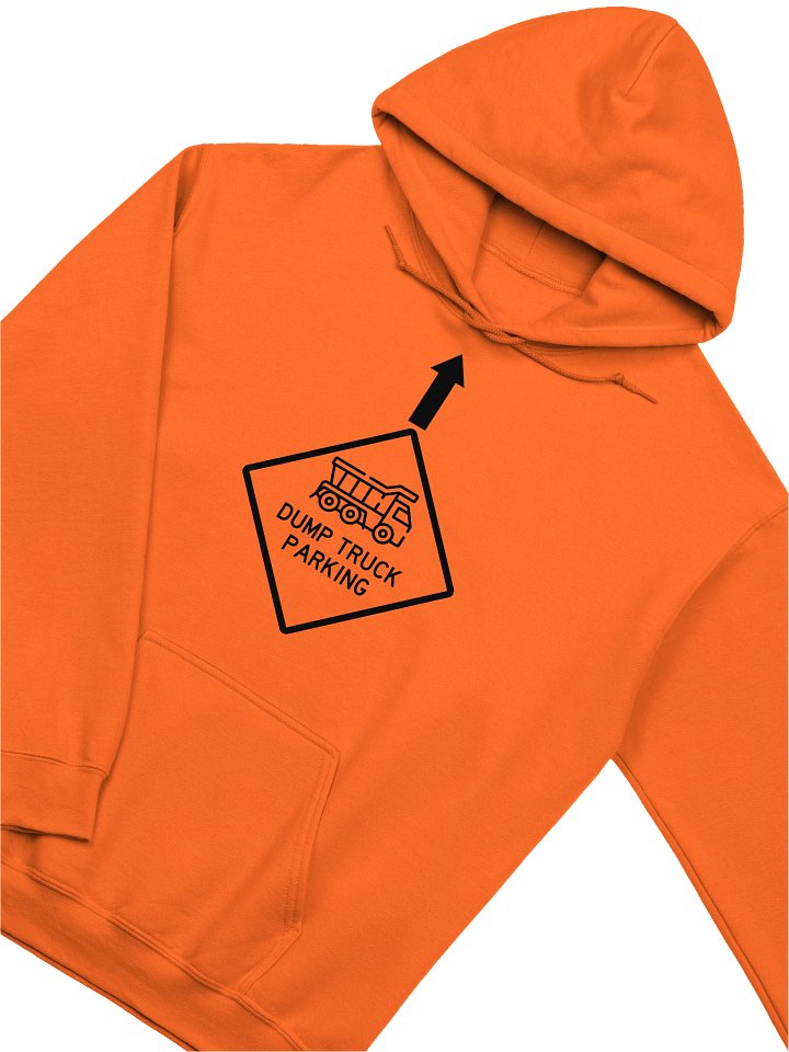 Dump Truck Parking Orange Hoodie product image (2)