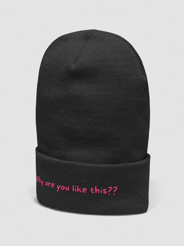 WHY ARE YOU LIKE THIS BEANIE product image (2)