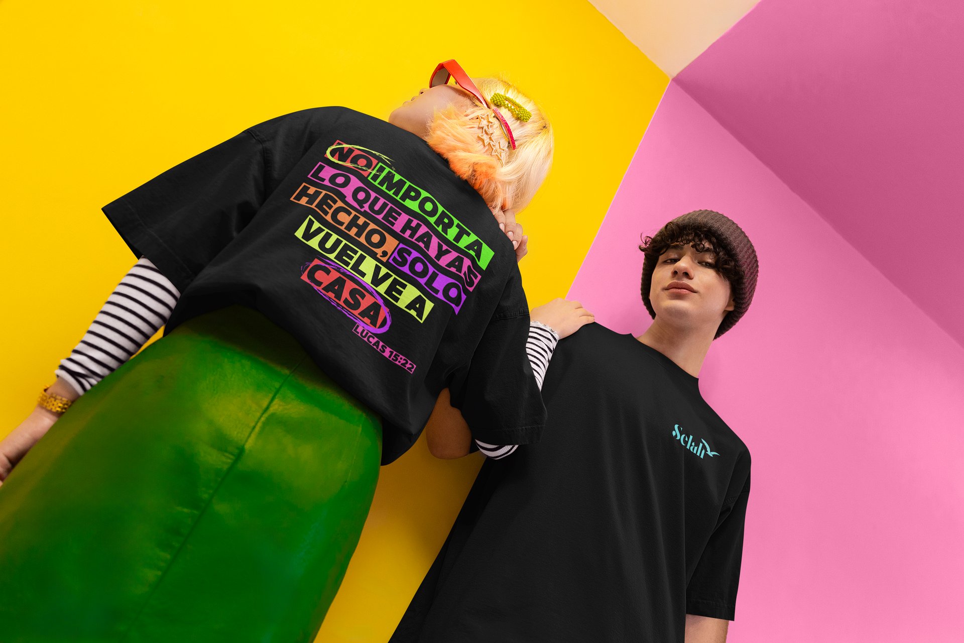 Vuelve a Casa – Camisa Cristiana Oversized | Selah PR | Lucas 15:22 product image (3)