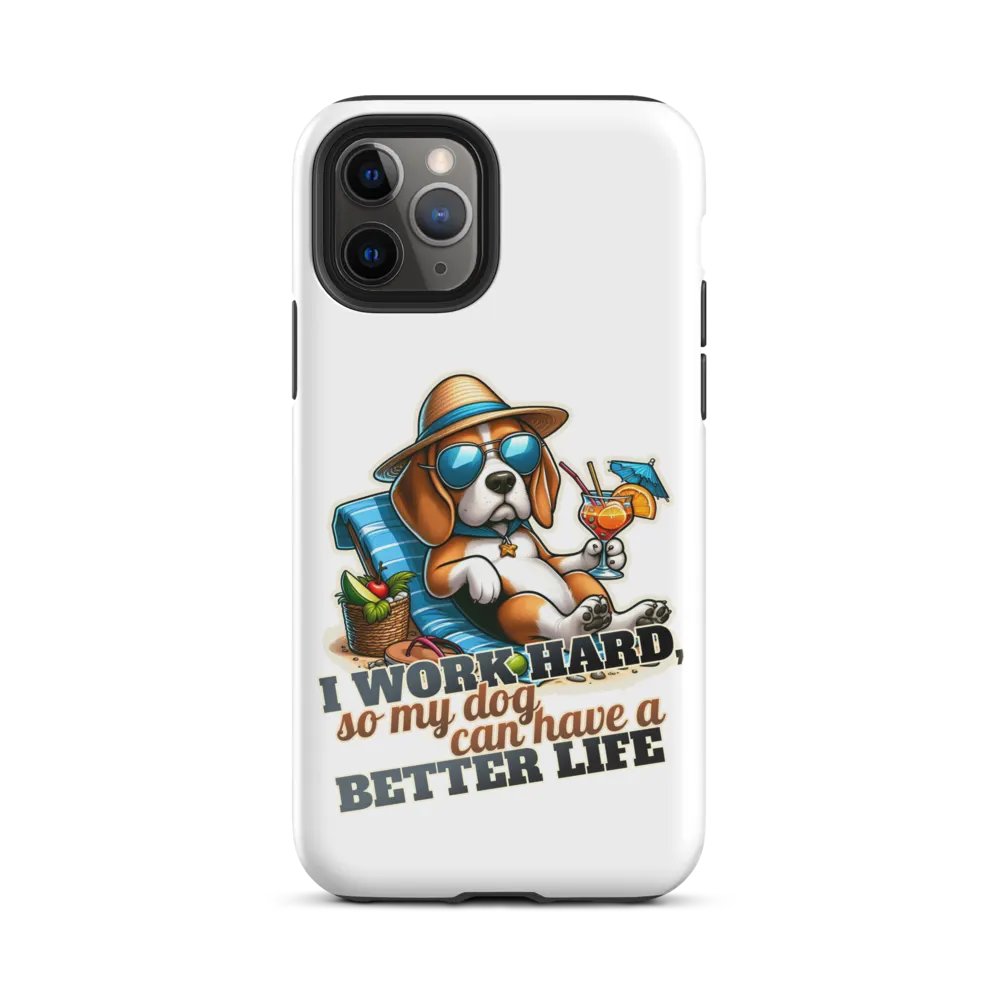 Work Hard - Beagle Beach - Tough Case for iPhone® product image (27)
